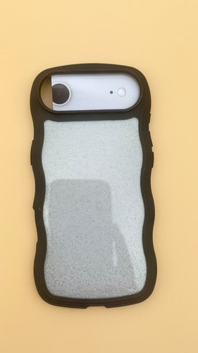 Black silver glitter rugged - black,